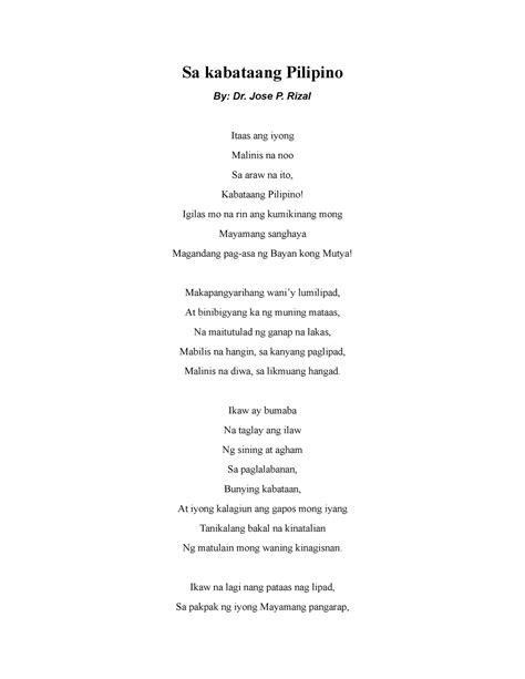 kabataan slogan tagalog|Sa Kabataang Pilipino .